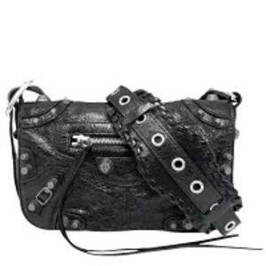Balenciaga Shoulder Bag Le Cagole XS Crossbody Leather Black